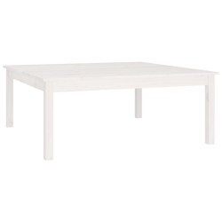 Table basse Blanc 100x100x40 cm Bois massif de pin 582560582560