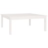 Table basse Blanc 100x100x40 cm Bois massif de pin 582560582560