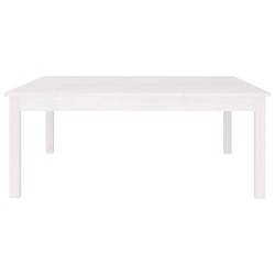 Table basse Blanc 100x100x40 cm Bois massif de pin 582560582560