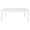 Table basse Blanc 100x100x40 cm Bois massif de pin 582560582560