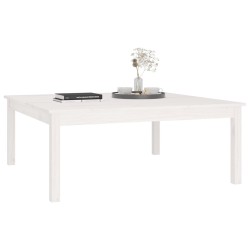 Table basse Blanc 100x100x40 cm Bois massif de pin 582560582560
