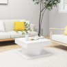 Table basse Blanc 57x57x30 cm Bois d'ingénierie 582562582562