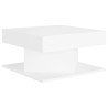 Table basse Blanc 57x57x30 cm Bois d'ingénierie 582562582562