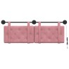 Tête de lit suspendue Avec lumière LED Rose Velours 582564582564