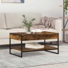 Table basse Chêne Fumé 80 x 50 x 40 cm Bois d'ingénierie 582565582565