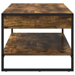 Table basse Chêne Fumé 80 x 50 x 40 cm Bois d'ingénierie 582565582565