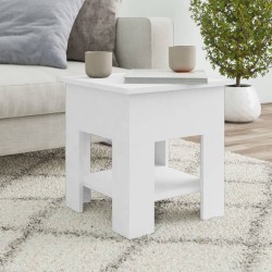 Table basse Blanc 40x40x42 cm Bois d'ingénierie 582568582568