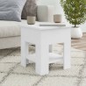 Table basse Blanc 40x40x42 cm Bois d'ingénierie 582568582568