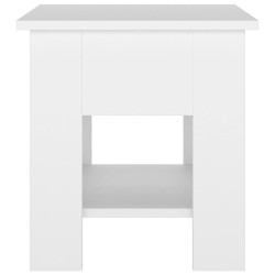 Table basse Blanc 40x40x42 cm Bois d'ingénierie 582568582568