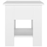 Table basse Blanc 40x40x42 cm Bois d'ingénierie 582568582568