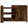 Table basse chêne fumé 80x50x50 cm bois d'ingénierie 582571582571