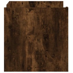 Table basse chêne fumé 80x50x50 cm bois d'ingénierie 582571582571
