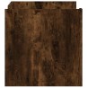 Table basse chêne fumé 80x50x50 cm bois d'ingénierie 582571582571