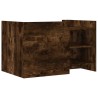 Table basse chêne fumé 80x50x50 cm bois d'ingénierie 582571582571