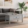 Table basse BODO gris 100x55x46 cm bois de pin massif 582572582572
