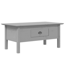 Table basse BODO gris 100x55x46 cm bois de pin massif 582572582572