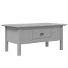 Table basse BODO gris 100x55x46 cm bois de pin massif 582572582572