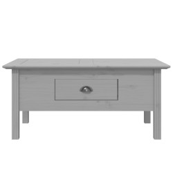 Table basse BODO gris 100x55x46 cm bois de pin massif 582572582572