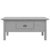 Table basse BODO gris 100x55x46 cm bois de pin massif 582572582572