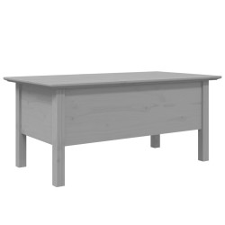 Table basse BODO gris 100x55x46 cm bois de pin massif 582572582572