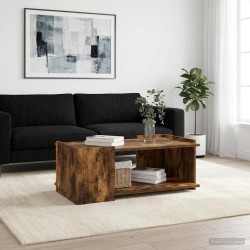 Table basse Chêne fumé 90 x 50 x 33 cm Bois d'ingénierie 582573582573