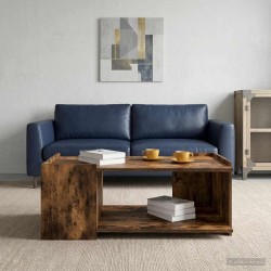 Table basse Chêne fumé 90 x 50 x 33 cm Bois d'ingénierie 582573582573