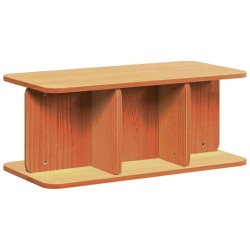 Table basse Brun cire 80 x 39,5 x 33,5 cm Bois massif en pin 582576582576