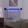 Tête de lit suspendue Avec lumière LED Crème Velours 582581582581
