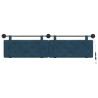 Tête de lit suspendue Avec lumière LED Bleu Velours 582583582583