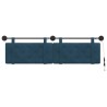 Tête de lit suspendue Avec lumière LED Bleu Velours 582585582585