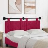 Tête de lit suspendue Avec lumière LED Bordeaux Velours 582586582586