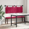 Tête de lit suspendue Avec lumière LED Bordeaux Velours 582586582586