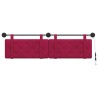 Tête de lit suspendue Avec lumière LED Bordeaux Velours 582587582587