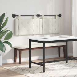 Tête de lit suspendue Avec lumière LED Crème Velours 582588582588