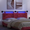 Tête de lit suspendue Avec lumière LED Bordeaux Velours 582589582589