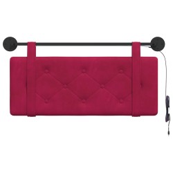 Tête de lit suspendue Avec lumière LED Bordeaux Velours 582590582590