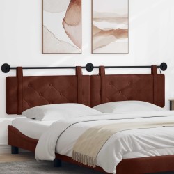 Tête de lit suspendue Avec lumière LED Brun Brillant PU antique 582591582591