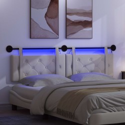 Tête de lit suspendue Avec lumière LED Crème Velours 582593582593