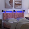 Tête de lit suspendue Avec lumière LED Rose Velours 582594582594
