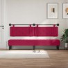 Tête de lit suspendue Avec lumière LED Bordeaux Velours 582596582596