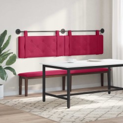 Tête de lit suspendue Avec lumière LED Bordeaux Velours 582596582596