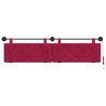 Tête de lit suspendue Avec lumière LED Bordeaux Velours 582596582596