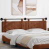 Tête de lit suspendue Avec lumière LED Marron PU antique 582598582598