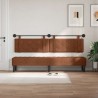 Tête de lit suspendue Avec lumière LED Marron PU antique 582598582598
