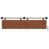 Tête de lit suspendue Avec lumière LED Marron PU antique 582598582598