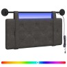 Tête de lit suspendue Avec lumière LED Noir PU antique 582599582599