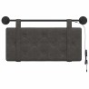 Tête de lit suspendue Avec lumière LED Noir PU antique 582599582599