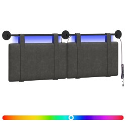 Tête de lit suspendue Avec lumière LED Noir PU antique 582601582601