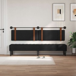 Tête de lit suspendue Avec lumière LED Noir PU antique 582602582602