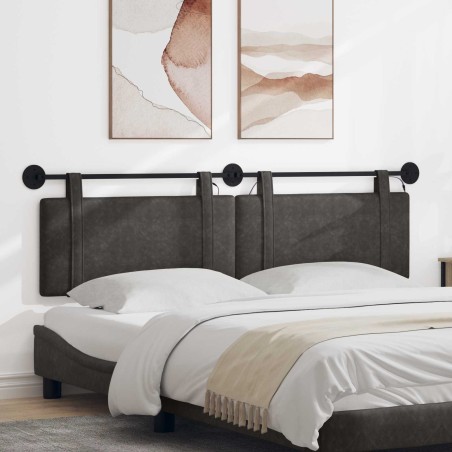 Tête de lit suspendue Avec lumière LED Noir PU antique 582603582603
